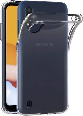 Obrázek produktu pro Ochranné pouzdro Wisam pro Samsung Galaxy A01 5,7" – silikonové průhledné pouzdro