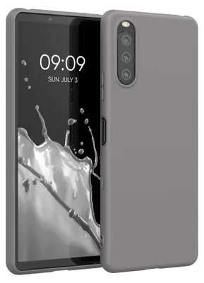 Produktbild von kwmobile Handyhülle für Sony Xperia 10 III Hülle - TPU Case - Kabelloses Laden - Schutzhülle Cover in Stone Dust