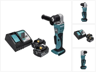Zdjęcie produktu dla Akumulatorowa wiertarko-wkrętarka kątowa Makita DDA 351 RF 18 V 13,5 Nm + 2x akumulator 3,0 Ah + ładowarka