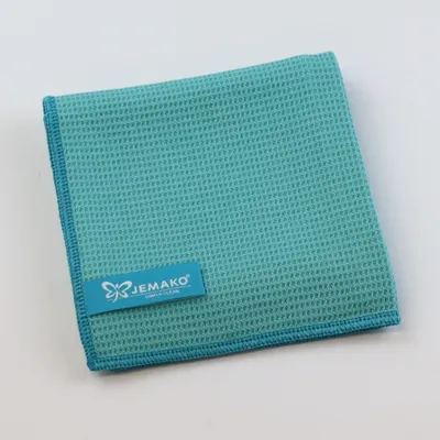 Produktbild von Jemako Trockentuch M 45 x 60 cm, türkis, Mikrofaser mit Waffelstruktur streifen- und fusselfrei