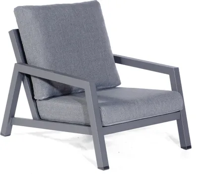 Produktbild von Lounge-Sessel 2er-Set Empire Aluminium Polyester Wetterfest Inklusive Kissen