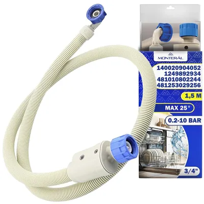 Wasserschlauch mit Aquastop 1,5 m, 3/4", 0,2–10 Bar