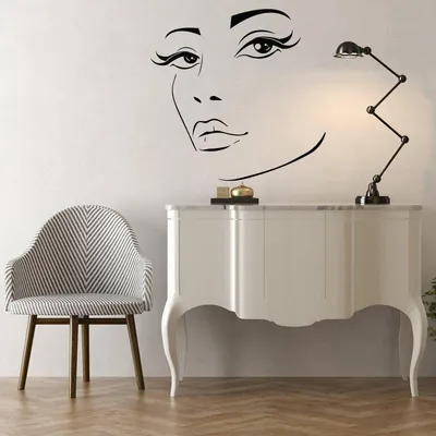 elegante Frauensilhouette – Decords Wandtattoo, Produktansicht 1