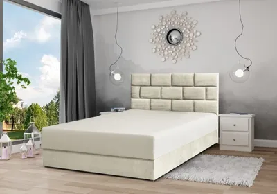Image de Lit boxspring Majorka avec coffre de rangement, matelas inclus Livraison à domicile Lit double 140 cm (Fresh 02 - beige)