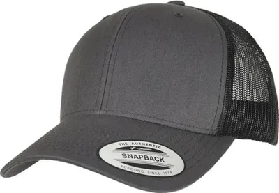 Produktbild von Flexfit - Zweifarbig - Trucker Cap "Retro" PC4360 (Einheitsgröße) (Anthrazit/Schwarz)