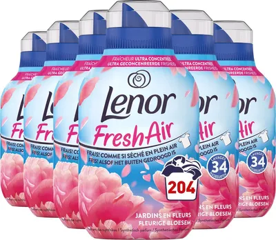 Produktbild von Lenor Fresh Air Bloesem – Weichspüler – 6 x 34 Waschgänge, Vorteilspackung