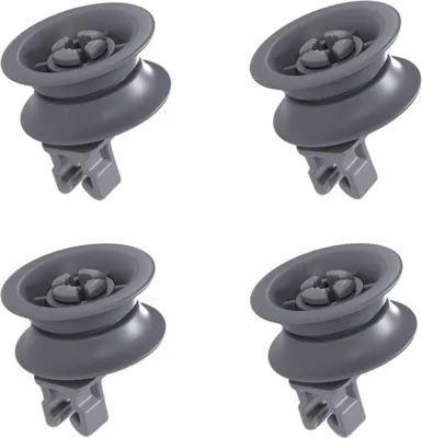 Produktbild von Set 4x Korbrolle Korbrollen Rollen passend wie Bosch 00611666 00165313 für Oberkorb Geschirrspüler