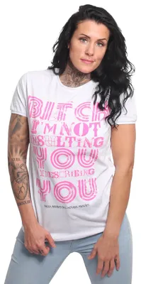 Immagine prodotto di Maglietta girocollo Yakuza Insult Urban Donna, Bianco, S