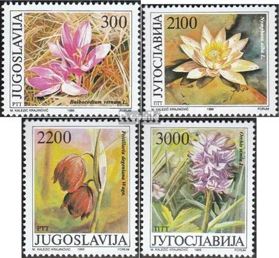 Produktbild von Briefmarken Jugoslawien 1989 Mi 2333-2336 (kompl.Ausg.) gestempelt Blumen