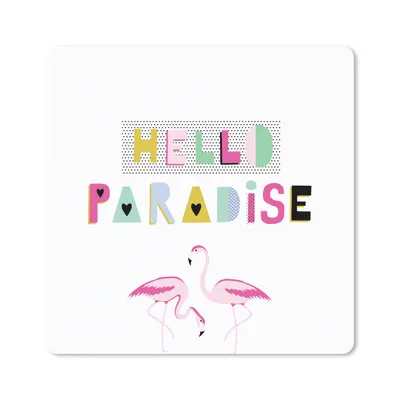 Produktbild von MuchoWow® Mauspad Mousepad Flamingo - Sommer - Rosa 30x30 cm - Mousepads - Maus Mat - Pad - Mausunterlage - Gaming