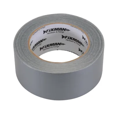 Zdjęcie produktu dla Tasma z tkaniny, 50mm x 5m - srebrna
