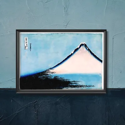 Produktbild von Poster - Leinwand - 29,7 cm x 21 cm - Leinwandposter - Blau Fuji Katsushika Hokusai