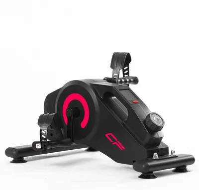Imagen del producto de Clover Fitness: Pedalera para ejercicios para personas mayores, mini bicicleta estática para brazos y piernas, resistencia magnética con 8 niveles, pantalla LCD, capacidad de carga de hasta 100 kg