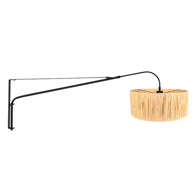 Produktbild von Wandleuchte - schwarz - Elegant Classy - metall seegras - stehlampe - E27 - 3700ZW - Steinhauer