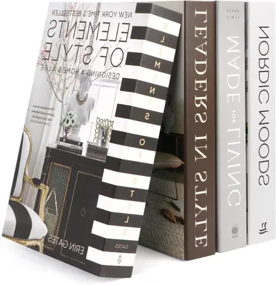 Productafbeelding van Decoratieve boeken set - Kunstboeken nep - Huis decoreren - Handgevouwen 3D - 4 stuks - Mat