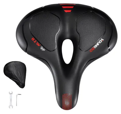 Image de Selle de vélo gel - Ergonomique - SurfacePolyuréthaneimperméable - Avec housse