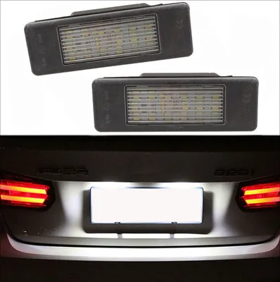 Image de 2x LED PREMIUM Eclairage de plaque d'immatriculation pour Citroen C2 C3 C4 C5 C6 C8