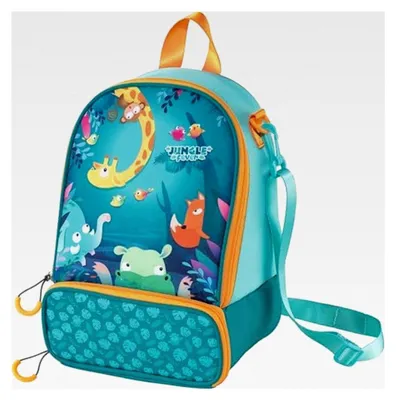 Produktbild von MINIZ Picknick-Tasche JUNGLE FEVER, 2in1 Rucksack mit verstellbarem Schultergurt und isoliertem Bodenfach