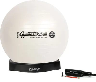 Obrázok produktu pre Originálna lopta na cvičenie Pezzi® MAXAFE w. S plášťom a pumpou - perleťovo biela
