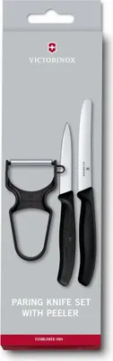 Productafbeelding van Victorinox Swiss Classic keukenmessen set, 3-delig, met schilmesje, zwart