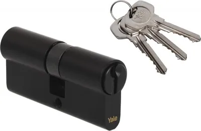 Produktbild von Yale Y500 Profilzylinder 45/65 3 Schlüssel, schwarz