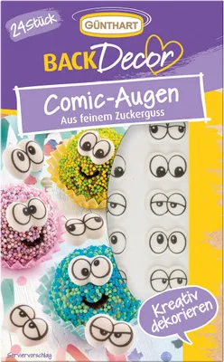 Obrázek produktu pro Günthart komiksové oči z jemné cukrové polevy 10g