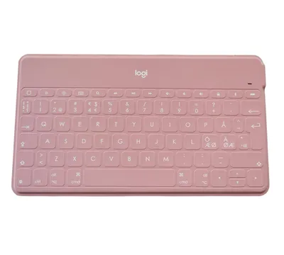 Produktbild von Logitech Keys to Go Kabellose Tastatur  - Skandinavisch (QWERTY) - rosa