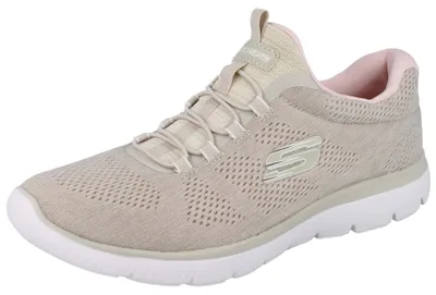 Produktbild von SKECHERS Damen Schlupfsneaker beige rose Textil vegan - Größe: 39