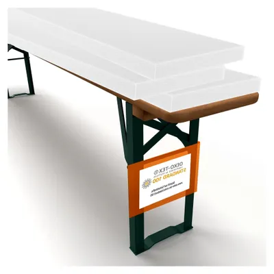 Produktbild von Schaumstoffauflagen für Bierbänke – Polster für Bierzelt- und Festzeltgarnituren – 220x25x3 cm RG 3555 mittelfest – bequem und langlebig