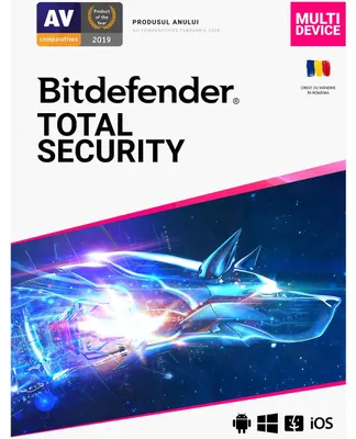 Produktbild von Bitdefender Total Security, 1 Jahr, 10 Geräte, Einzelhandelslizenz