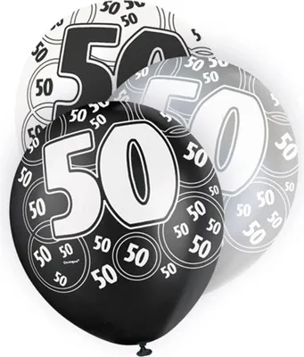 Produktbild von Unique Party 80896, Spielzeugballon, Latex, Schwarz, Grau, Weiß, Geburtstag, Oval, 30 cm