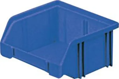 Produktbild von LA KA PE Sichtlagerkasten Größe 5 blau Länge 85 / 65 x Breite 105 x Höhe 45mm aus Polystyrol stapelbar - LK5