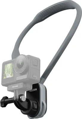 Produktbild von TELESIN S2-HNB-01 U-foermige Schnellverschluss-Halshalterung 2.0 Max Halshalterung Brusthalterung mit Brustgurt Ersatz fuer GoPro Hero 12/11/10 Insta360 X4/X3/GO3/GO2 OSMO Action-Kamera POV Vlog-Zubehoer, 600 mm Laenge