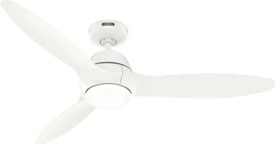 Immagine prodotto di Ventilatore da soffitto a risparmio energetico con luce LED e telecomando Calabasas Bianco 132 cm
