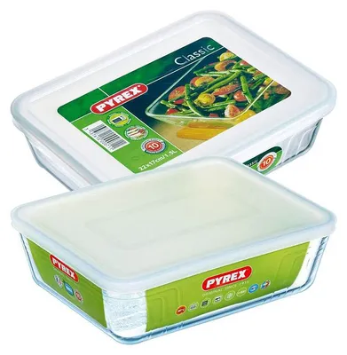 Produktbild von Pyrex Cook Freeze Ofenformen, rechteckig, 2er-Set, 22 x 17 und 24 x 19 cm