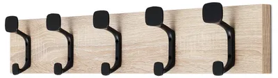 Produktbild von Furniteco Wandgarderobe im Loft-Stil mit 5 Haken