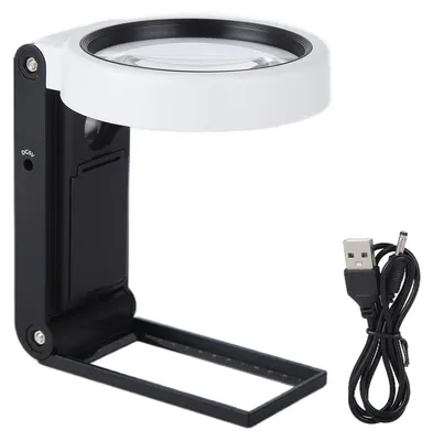 Immagine prodotto di TH-7018A Lente d'ingrandimento multifunzione con luce a LED, lente d'ingrandimento pieghevole per uso domestico