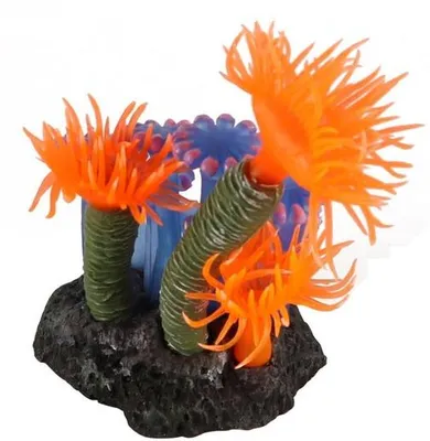 Produktbild von Silikonische Pflanzen für Aquariums - Naturgetreue Dekoration - Hohe Realistik - Größe 6x5x8 cm - Aquarien-Accessoires