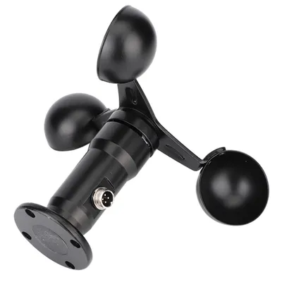 Produktbild von Czujnik prędkości wiatru, anemometr prędkości wiatru, czujnik wiatru z sygnałem impulsowym, czujnik wiatru, anemometr wiatru, prędkość wiatru ze stopu aluminium