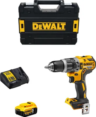 Image de Perceuse-visseuse à percussion DeWALT DCD796P1 (1 x 5,0 Ah + DCB115 + TSTAK II)