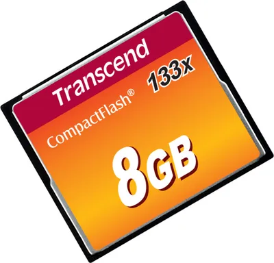 Immagine prodotto di Transcend TS8GCF133, 8 GB, flash compatta, MLC, 50 MB/s, 20 MB/s, nero