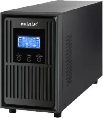 Produktbild von Phasak PH 8020, Doppelwandler (Online), 2 kVA, 1800 W, Reiner Sinus, 110 V, 290 V