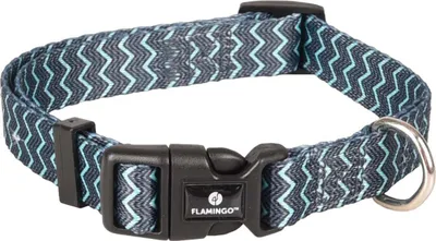 Image de Collier Flamingo Sinam vert/gris, dimensions : 30-45 cm / 15 mm