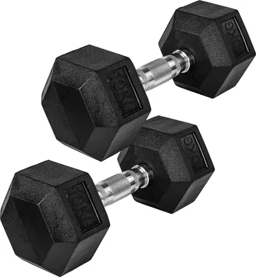 Produktbild von MOVIT Hexagon Kurzhanteln 2er Set 10kg, Hantel Hanteln Kurzhantelset