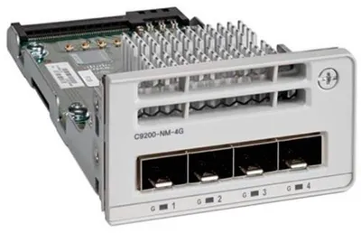 Produktbild von Cisco Catalyst 9200 Series Network Module - Erweiterungsmodul - Gigabit Ethernet x 4 - für P/N: C9200-48PL-A++, C9200-48PL-E++, C9200L-24P-4G-E-INTERPAPER, C9200L-48P-4G-E-B&H