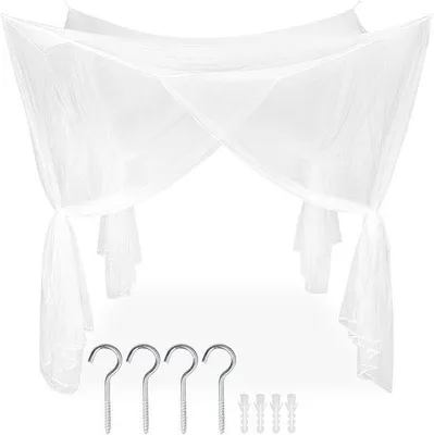 Produktbild von Moskitonetz Doppelbett Insektenschutznetz 220x200x210 cm Weiß