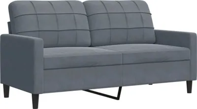 Obrázok produktu pre vidaXL 2-miestna pohovka Dark Grey 140 cm Velvet