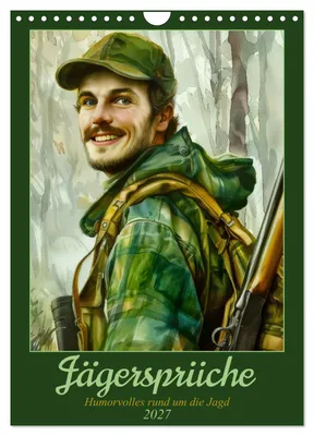 Produktbild von Jägersprüche (Wandkalender 2027 DIN A4 hoch), CALVENDO Monatskalender