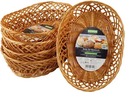 Produktbild von Brot- & Obstkorb, oval, 5er Pack