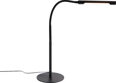 Produktbild von QAZQA - Design Design-Tischleuchte I Tischlampe I Lampe I Leuchte schwarz inkl. LED mit Touch-Dimmer - Palka Touch-funktion Dimmer I Dimmbar I Wohnzimmer I Schlafzimmer - Stahl Länglich - I (nicht aus